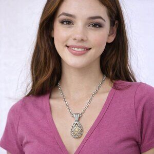 Celtic Knot Necklace Essential Oil Diffuser Teardrop Pendant Irish